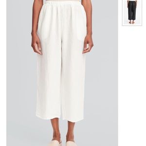 New Flax Linen Floods Pants in Milk Handkerchief, Size 1G